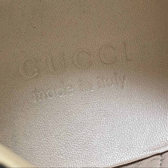 Gucci sneaker studded black and gold mens size 12 g worn twice - Picture 7 of 13